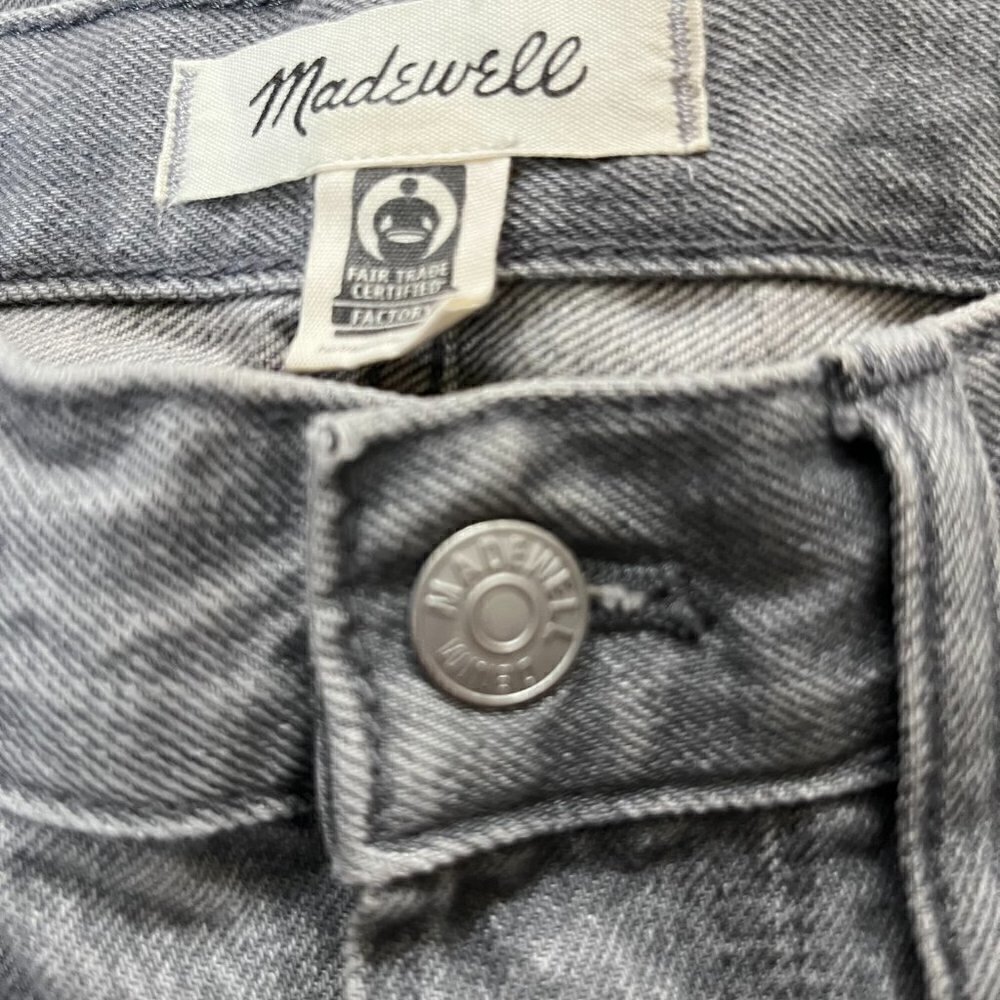 MADEWELL Fair Trade Certified Factory - The Dad Jean - Gray - NWOT - Size 23 - Picture 11 of 11